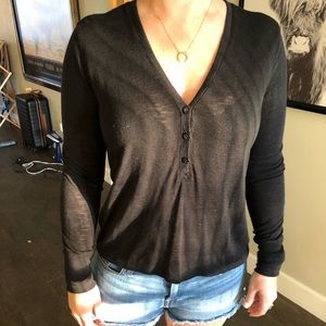 Victoria secret black henley